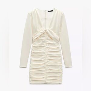 Zara draped ruched dress